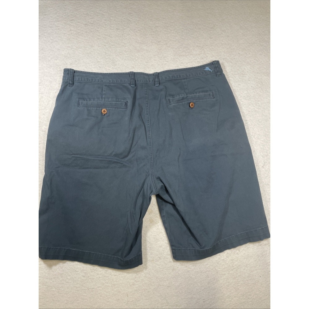 Tommy Bahama Shorts Green Teal Chino Bermuda Washed Pigment Dyed Casual Men's 38 - Picture 10 of 14